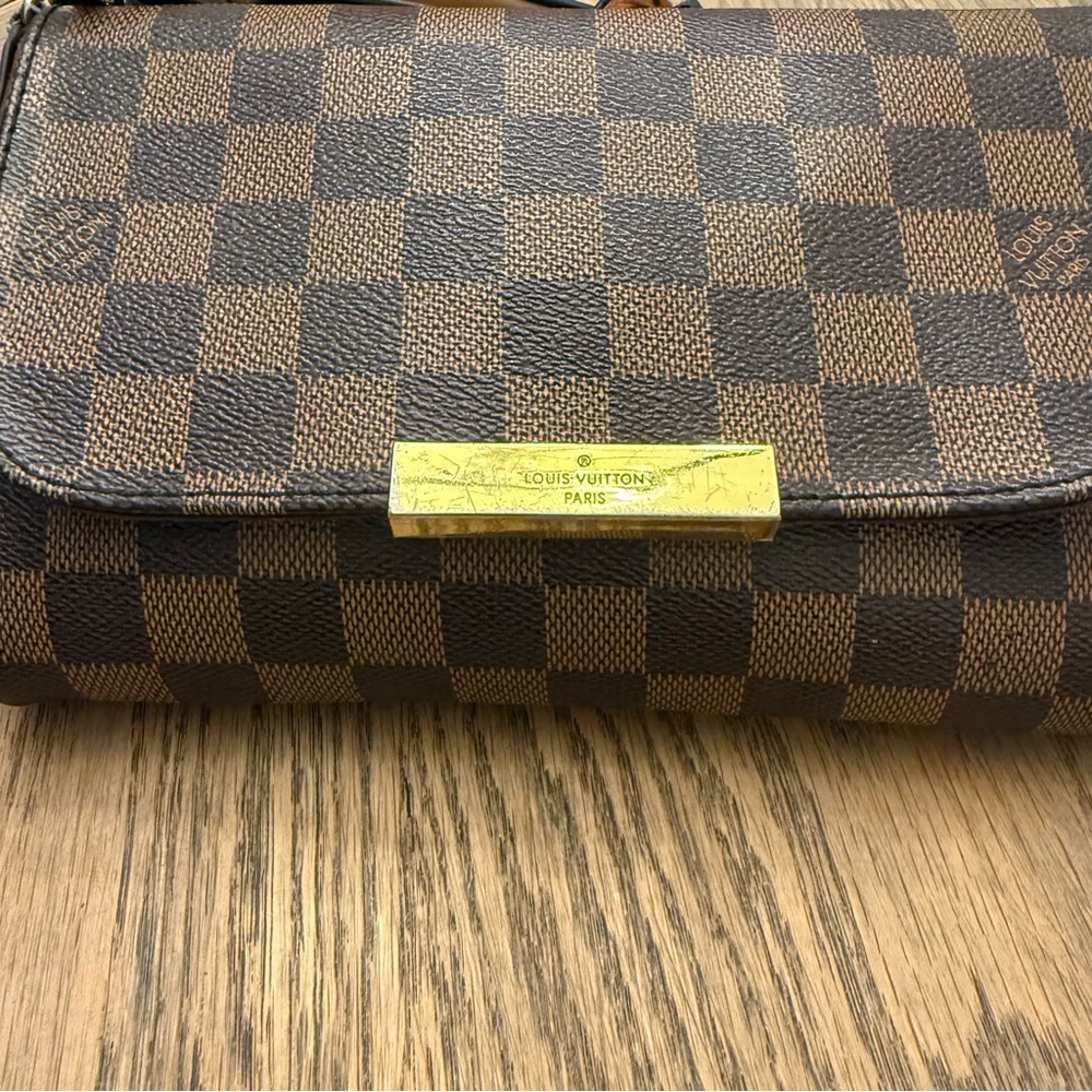 Louis Vuitton Brown and Tan Crossbody Bag